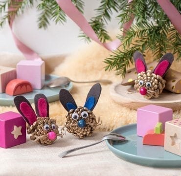 Déco de Noël pomme de lapin