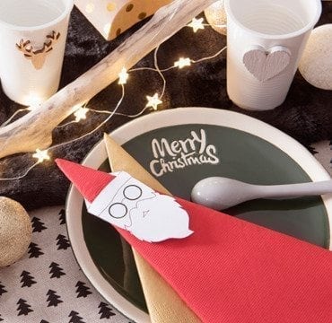 Les serviettes Père Noël