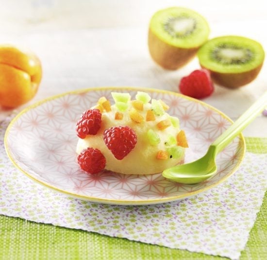 Pomme cuite en forme de hérisson