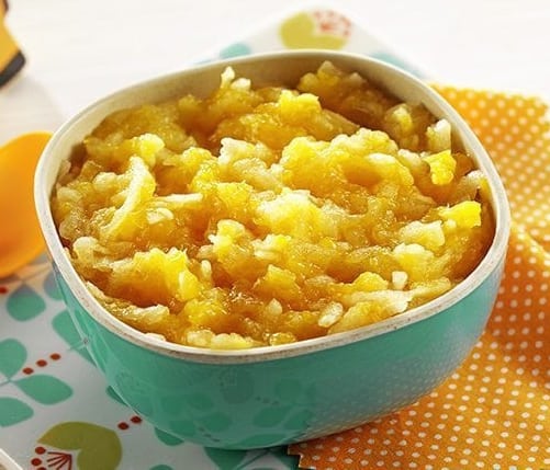 Dessert de pomme aux abricots secs