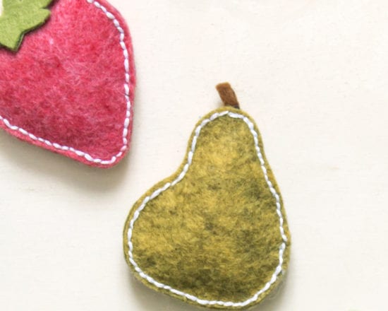 Tuto : réalisez des fruits en feutrine aimantés
