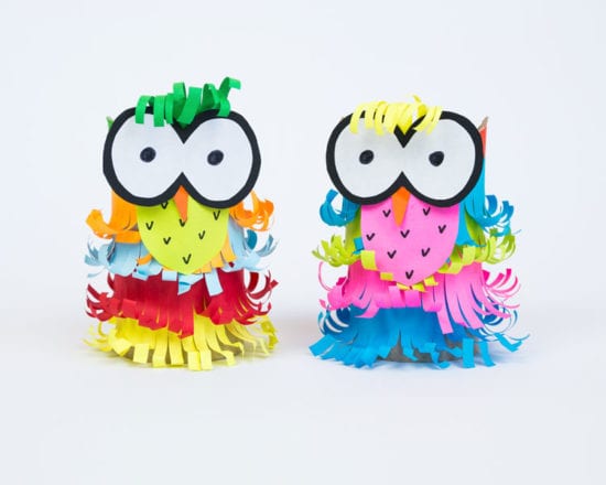 Créez des animaux avec des rouleaux de papier toilette ou d’essuie-tout