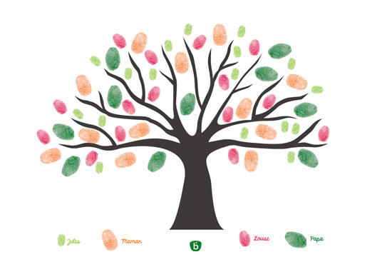 activites enfants maison arbre empreintes