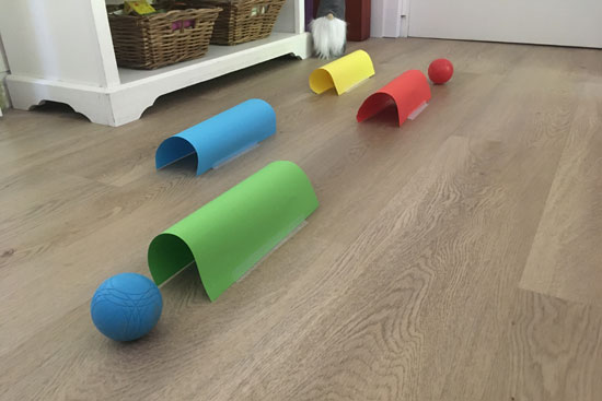 activites enfants maison tunnels balles