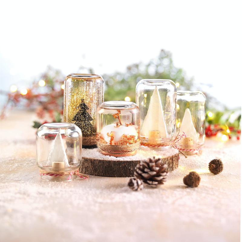 DIY les boules a neige et les decorations de noel