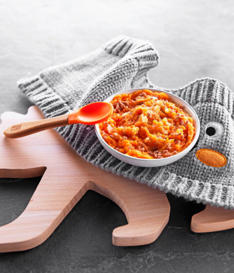 Bœuf, topinambours et patates douces