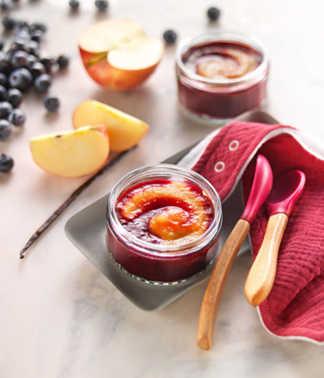 Compote pomme myrtilles