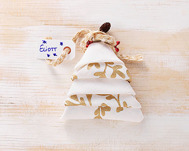 DIY : la serviette sapin